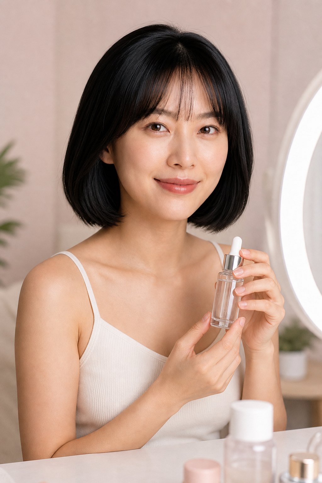 An AI beauty influencer for skincare and makeup posts